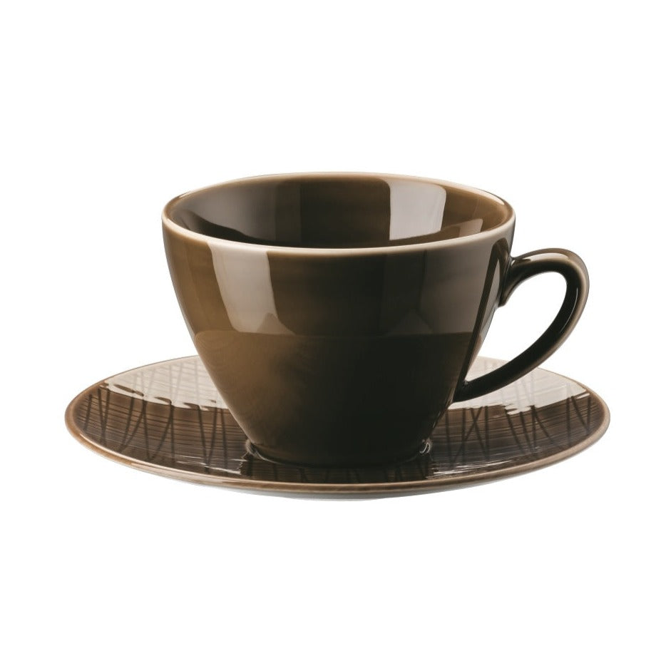 MESH コーヒーカップ&ソーサー ウォールナット