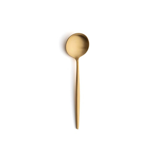 Cutipol Moon  デザートスプーン マットゴールド ※Outlet品